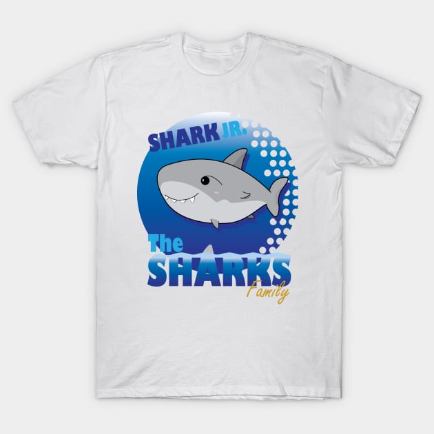 The Sharks Family - Shark Jr. T-Shirt by RCLWOW